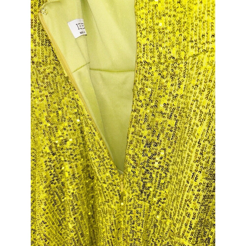 Ieena for Mac Duggal Lime Green Dress Size 2-Sample Dress - Picture 8 of 11